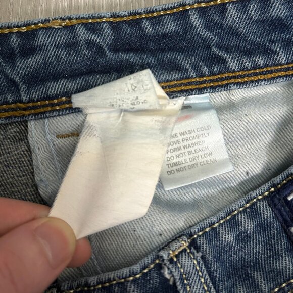 Vintage Y2K Tommy Hilfiger Men's Distressed Denim Blue Jeans - Size 32x30 - Picture 11 of 12